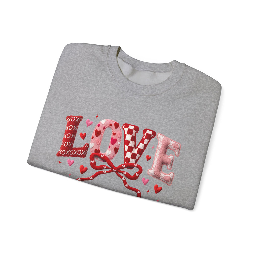 Valentine's Day Crewneck Sweatshirt — Romantic Holiday Pullover