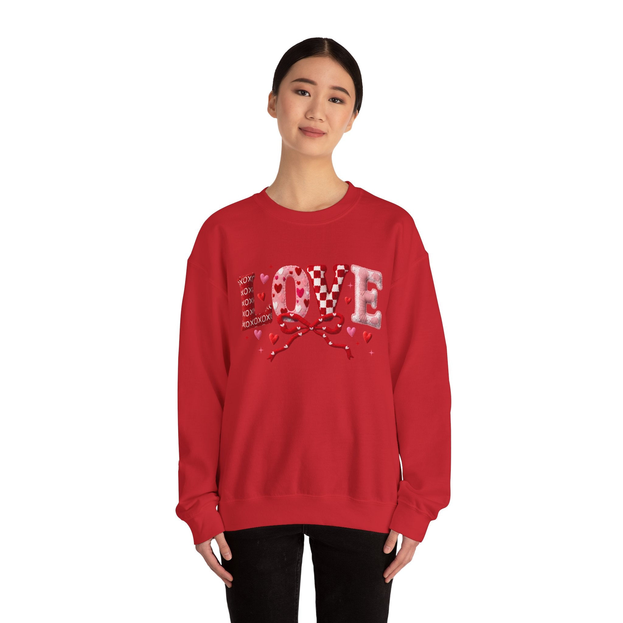 Valentine's Day Crewneck Sweatshirt — Romantic Holiday Pullover