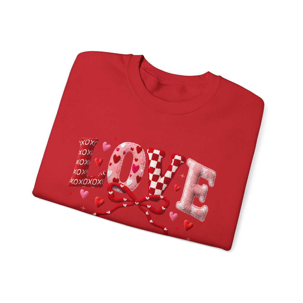 Valentine's Day Crewneck Sweatshirt — Romantic Holiday Pullover